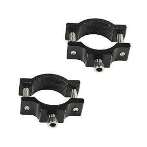 ハンドルバー ホルダー Φ17〜Φ35mm適用 バイク用フォグランプ LED作業灯 前照灯 補助灯 バックライト 専用 ステー ステンレス製 パイプ固定金具 穴あけ不要 取付簡単 2個セット