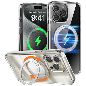 iPhone 15 Pro p P[X u360°]X^hv Mag-SafeΉ }Olbg SGSF ϏՌ BX^h wh~ ϖh~ }bg X}zP[X YouTube FaceTime ACtH15 Pro p N