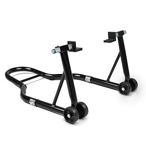 �o�C�N�X�^���h ���A �����e�i���X�X�^���h ��֗p �����p �ω׏d340kg 750LBS �L���X�^�[�t�� L�^ �u���b�N
