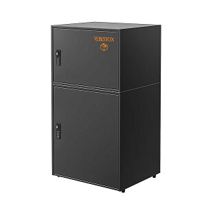 宅配ボックス Umimile 複数受け取り可能 屋外 防水 大容量 大型 個人宅 戸建て用 大型 置き配ボックス (ブラック)