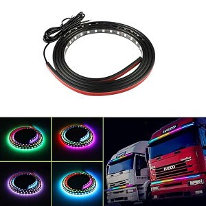 LEDテープライト 24V 流れる LEDテープ RGB 車 シーケンシャル イルミネーション グリルランプ 黄色 白 青 赤 緑 紫 アイスブルー ピンク 虹色 防水 シリコン LED テープ ライト トラック 大型車 ト