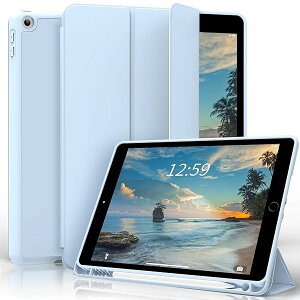 iPad 9 P[X y[ 2021 iPad P[X 8/7 2020/2019 O܂X^h I[gX[v/EFCN \tg TPU ^ y ϏՌ iPad 10.2C` P[X Cgu[