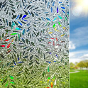 窓ガラス目隠しフィルム 目隠しシート 窓 フィルム 水で貼る 剥がせる 断熱遮熱 結露防止 uvカット 窓 めかくしシート ガラス 窓用 フィルム 浴室 風呂 玄関 飛散防止 ガラスフィルム (ミモザ