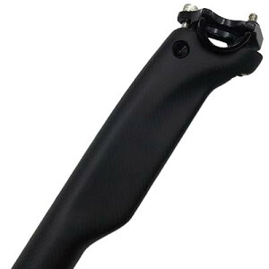 エアロ カーボン シートポスト 軽量 27.2 30.8 31.6 mm 光沢 非光沢 クリア マット ブラック ロード マウンテン バイク MTB シクロクロス (31.6 マットブラック)