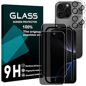 Ή iPhone 16 Pro KXtC `h~ y2+2Zbg AGCɎq KChgt ziPhone16 pro tC ̂h~ (2) + YیtB (2) ACz16 v t یtB ̂