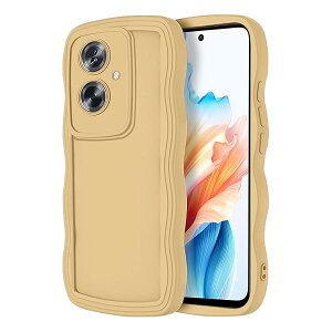 OPPO A79 5G 対応 ケース カバー シリコン質感 CPH2557/A303OP 耐衝撃 落下防止 取付簡単 カメラ保護 レンズ保護 高級携帯電話ケース OPPO A79 5G 用 (イエロー)