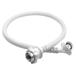 全自動洗濯機用給水ホース 2m ワンタッチ接続 PVC素材 水漏れ・抜け防止 汎用設計 簡単取付 (2M)