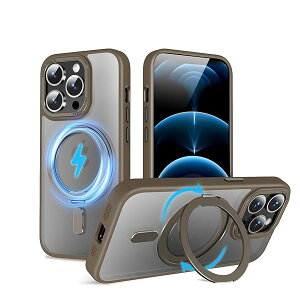 yiPhone 12/12Pro ʗpP[X MagSafeΉz360°]X^h CX[dΉ iphone12 P[X Ot ČRMILKi phone12 pro P[X magsafe  h~ iphone12P