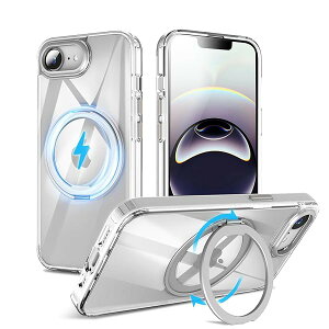 yiPhone 16e p MagSafeΉ P[Xz360°]X^h CX[dΉ ӂ16e P[X Ot ČRMILKi ACtH16e Jo[ magsafe  h~ ϏՌ hwiNAj
