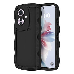 OPPO Reno 11A Ή P[X Jo[ TPU VR ϏՌ h~ tȒP Jی Yی gѓdbP[X OPPO Reno 11A p (ubN)