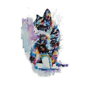 cat and colors counted cross stitch kits 14 ct, LƐFANXXeb`Lbg 220x 299 |CgA50x64cm NXXeb`