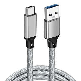 USB C to USBケーブル (0.5m/グレー/10Gbpsデータ転送) USB-C & USB-A 3.2(Gen2) ケーブル 60W 20V/3A USB A to USB Cケーブル Xperia/Galaxy/LG/iPad Pro/