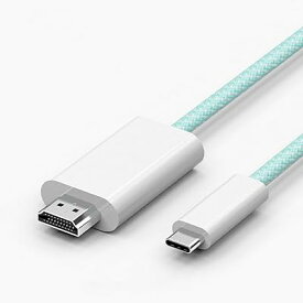 VAVIICLO高耐久ナイロン USB Type C HDMI 変換ケーブル 1.8M接続ケーブル Thunderbolt3/4 タイプC to hdmi 対応iPhone 15/iPhone 15 Pro Max/MacBook Pro/iPad