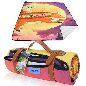 レジャーシート 厚手 大判 四層構造 折りたたみ可能 ピクニックマットIPX4防水 テントインナーマット 持ち運びやすい 良質革持ち手付き コンパクト軽量 断熱 洗濯機で洗える 卷き取り式 ア