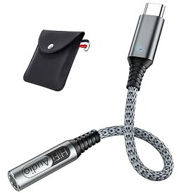 AILZPXX USB C イヤホンジャック タイプC イヤホン iPhone15/15 Plus/15 Pro/15 Pro Max 変換ケーブル Type C イヤホン 変換アダプタ USB-C ＆ 3.5 mm オーディオアダプタ ハイレゾ対応