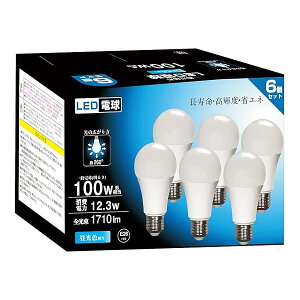 LEDd a26mm 12.3W 100W` F 1710[ Lz 6000K Ή Px fMގ{HΉ ȃGl PSEF؍ς F6