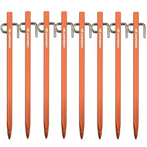 【業界初】 鍛造ペグ アルミ製 ペグ 20cm/30cm 4本/8本セット 一体成型 ステンレス製フック テントペグ 超軽量 高強度 錆びにくい テント用 タープ用 アウトドア/キャンプ 用品 岩場 砂浜 砂利