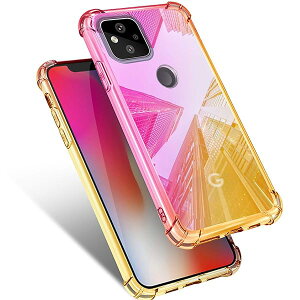 Google Pixel 4A 5G �P�[�X �N���A �ϏՌ� ���^ �O���f�[�V���� ���� TPU�o���p�[ ���^ �y�� ���o