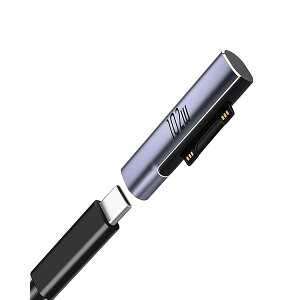 Type-C to Surface PD Ή [dA_v^ ϊ RlN^ [dA_v^[ 15V/3A PDo͂T|[g 102W(45W̓d⃂oCdɂ͑ΉĂ܂) Surface Pro7/Pro6/Pro5/Pro4/P