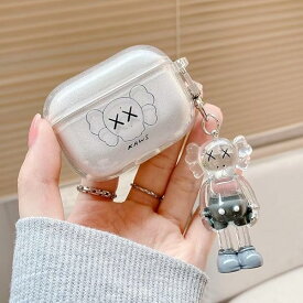 AirPods 4 用 ケース カウズ エアポッツ 4 用 ケース カバー キーチェーン付き 紛失防止 軽量 防