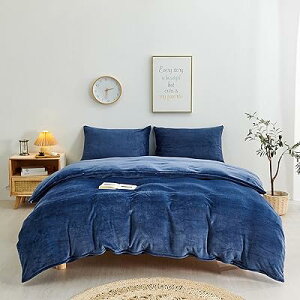 Tametra 掛け布団カバー あったか 布団カバー マイクロファイバー フランネル 毛布タッチ 冬用 北欧風 抗菌 毛玉なし 静電気防止 防寒対策 着脱簡単 通気性 暖かい 保温性 全開ファスナー 6ヶ