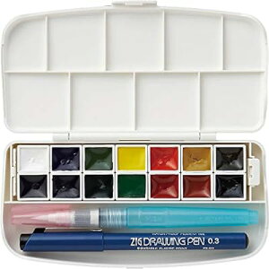 |(Kuretake) G̋Zbg ʃZbg tBX KG301-1 14FZbg