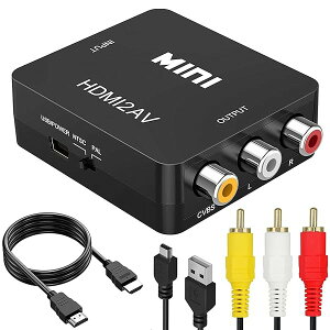 HDMI RCA �ϊ��P�[�u�� HDMI to AV�ϊ��R���o�[�^�[/�R���|�W�b�g/3�F�[�q �ϊ��A�_�v�^�[ 1080P hdmi