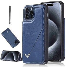 【Aqier】カバー 用 iPhone 13 Mini 5.4 inch ケースカード （ネイビーブルー) アップル アイフォン13ミニ 5.4インチ スマホケース 背面カード 収納 軽量 多機能 ケース 手帳型 iphone13mini BLUE