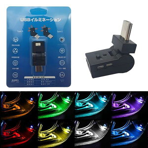 �ԓ����C�g USB LED 8�F���� �A���r�G���g���C�g 180°��]�\ �����_�� �������[�@�\ �ȒP��t