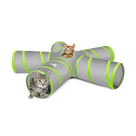 キャットトンネル 猫用 5道猫トンネル スパイラル キャットトンネル 1穴付き 折りたたみ式