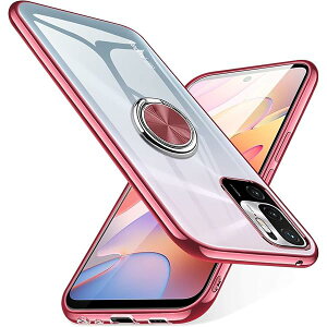 Redmi Note 10 JE �P�[�X �����O�t�� Redmi Note 10T �P�[�X�N���A �ϏՌ� �y�� ���^ TPU �V���I�~ XIG02
