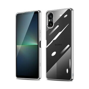 Xperia5V �P�[�X �N���A �� SO-53D SOG12 �J�o�[ ���� �ϏՌ� �ČRMIL�K�i TPU ���^ �y�� ���b�L���H