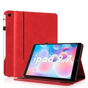 iPad 9.7�C���` (2018/2017�C��6/5����p) air1/air2 �P�[�X �ϏՌ� PU���U�[ �J�o�[ ���p Apple Pencil ��