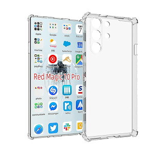 �w�S�ʕی�xREDMAGIC 10 Pro �p�̃P�[�X RedMagic 10 Pro+ �p�̕ی�J�o�[ ���^ TPU�ގ� �w�l�����G�A