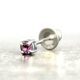 メーカー取り寄せ品 AQUA FORTIS アクアフォルティス ピンクトルマリンピアス シルバーピアス 誕生石 片耳分 FPP-004F/Pink tourmaline