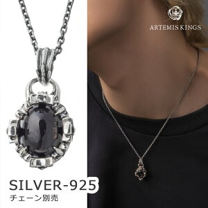 アルテミスキングス ARTEMISKINGS オーバルクラウンペンダント ブラックスター トップのみ AKP0138【skz】ブランド メンズ レディース ネックレス シルバー 黒 ストーン クロス 王冠 クラウン 大人