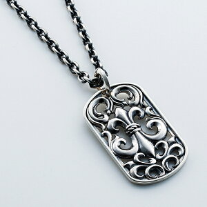 DEALDESIGNディールデザイングレースリリードッグタグサービスチェーン50cm付きメンズネックレス395194【メーカー取り寄せ品】