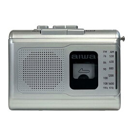 aiwa ラジカセ ポータブル カセットレコーダー AM ワイドFM シルバー GAA4-PCR0001(SV)