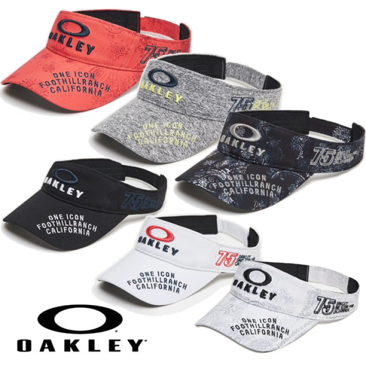 OAKLEY　オークリー　ゴルフサンバイザー　メタルロゴ　赤タグ　ライトブラウン OAKLEY オークリー ゴルフサンバイザー メタルロゴ 赤タグ