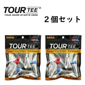��2�p�b�N�Z�b�g���c�A�[�e�B�[ �~�j�@�z���C�g�@ Tour Tee MINI WHITE SPINE /45mm×6�{���� ×2�p�b�N/ USGA R��A���[���K���@�S���t �e�B�[