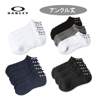 【送料無料】オークリー　アンクル丈ソックス(3足セット)93251JP（ホワイト、ブラック、ネイビーブルー、…