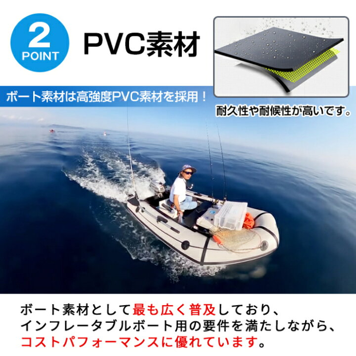 楽天市場】ゴムボート 多層延伸フィルム底板付き ボート プレジャー 