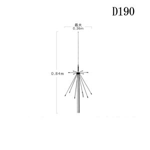 _ChAei D190 X[p[fBXR[Aei ŒǗp P[ut 100`1500MHzM 144 / 430 / 904 / 1200MHzёM\ DIGITALΉ dgH DIAMOND ANTENNA @  ʐM g