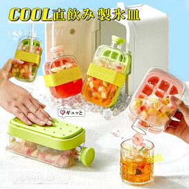 直飲み 製氷皿 製氷器 水筒 夏休み 冷蔵庫専用 簡単に取り出す ストロー ボトル 漏れ防止 超低温耐性 冷たい飲み物 ウィスキー ジュース ビール お茶やお酒用氷が作れる 製氷 キッチン用品 透明氷 18個取り 一人暮らし 単身 製氷 飲む 一体型