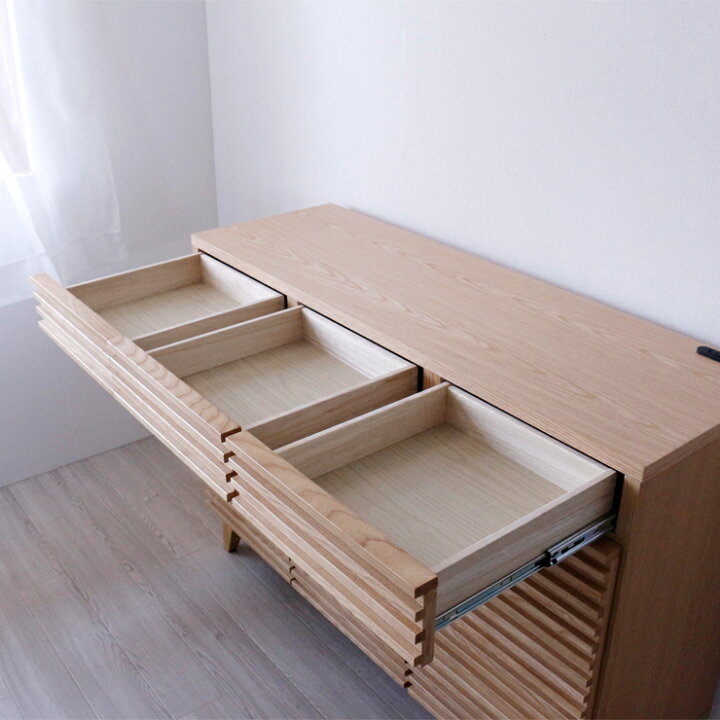 楽天市場】キッチンカウンター 食器棚 ロータイプ 完成品 幅120cm 木製 