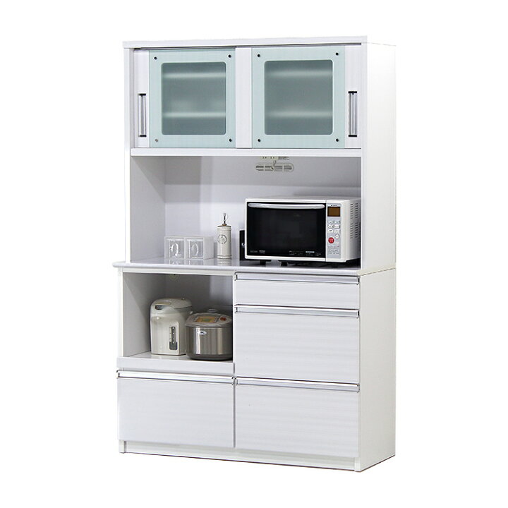 楽天市場】【室内搬入設置無料】食器棚 レンジ台 キッチンボード 完成 