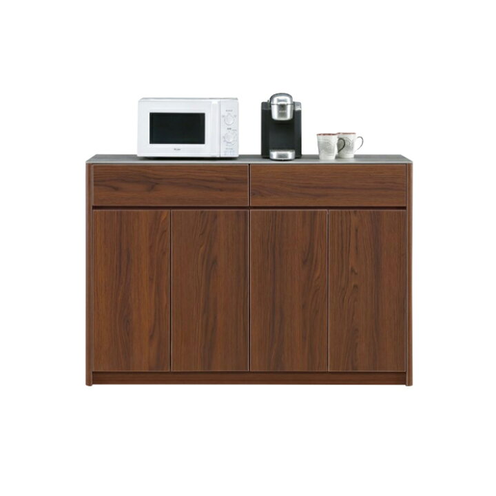 楽天市場】キッチンカウンター 食器棚 ロータイプ 完成品 幅138cm 
