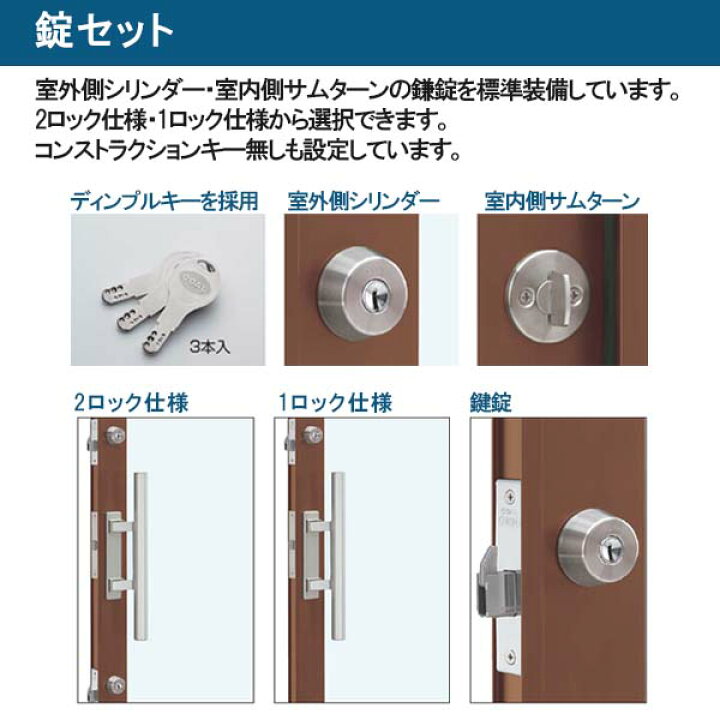 楽天市場】店舗ドア 7TD 片開き 複層ガラス 1ロック仕様 中桟無し 全面 