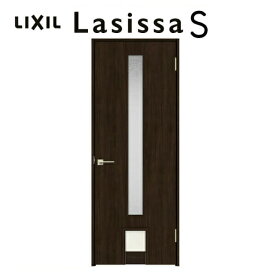 ペットドア付室内ドア ラシッサS LGA ノンケーシング枠 0720 W780×H2023mm ガラス入りドア 錠付き/錠なし リクシル LIXIL 小型/中型 ペットドア付き 屋内 セミオーダー 建具 ドア 木製 おしゃれ 室内ドア 交換 リフォーム DIY 建材屋