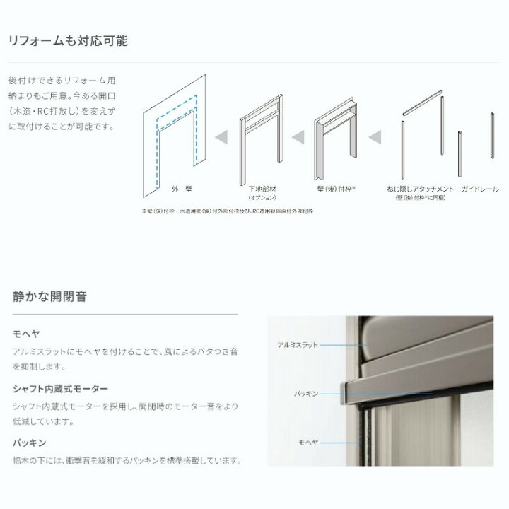 楽天市場】ガレージシャッター 電動 W2001〜2300×H824〜2000mm 内部付 